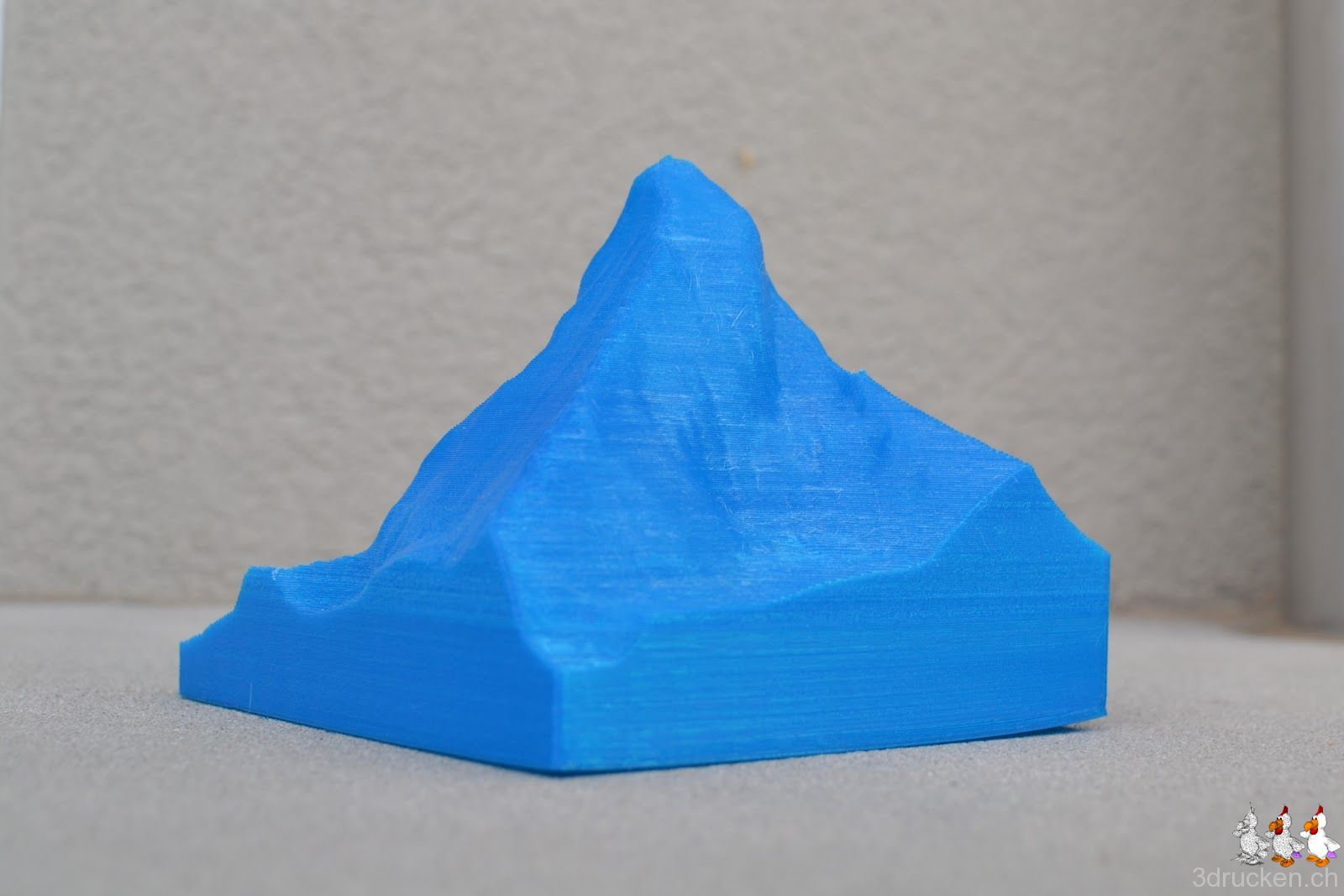 13cm hohes Matterhorn erfolgreich gedruckt