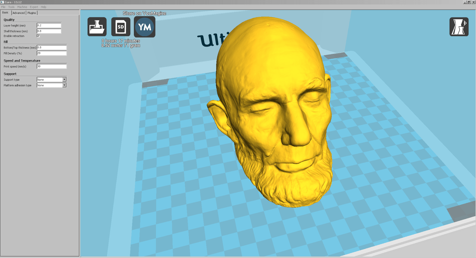Lincoln Life Mask (Mills) Smithsonian X 3D