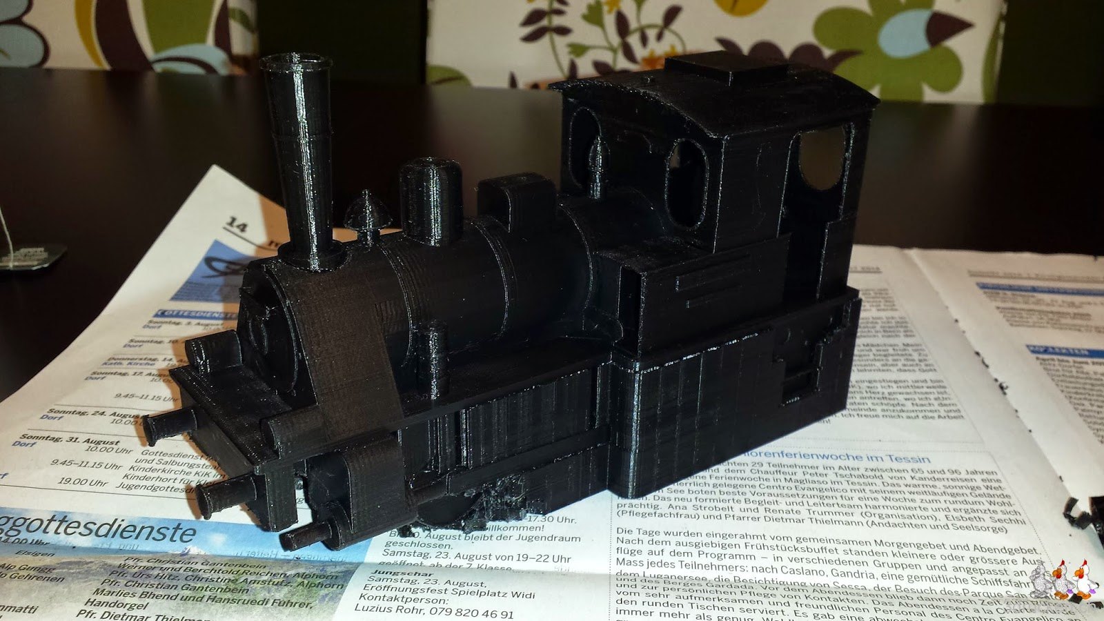 Eine kleine Dampflokomotive