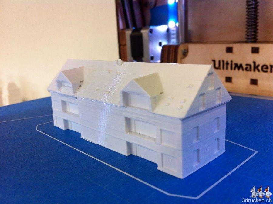 Testdruck Haus-Modell