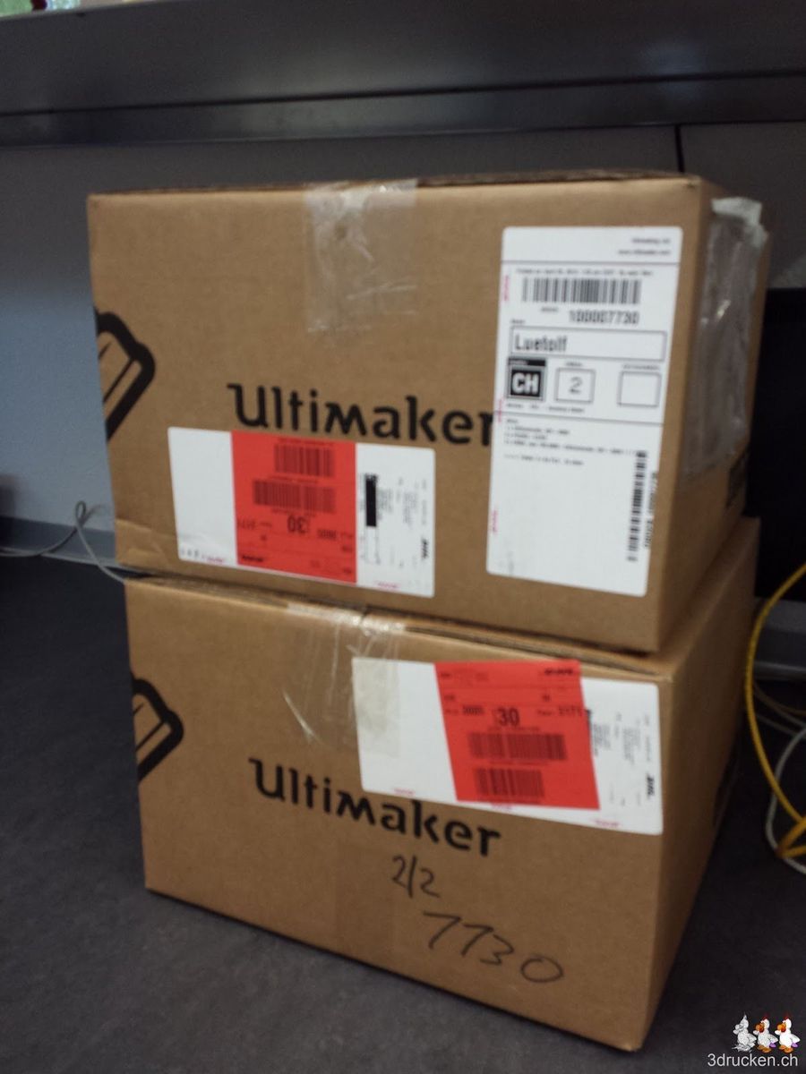 Zwei neue Ultimaker-Kits eingetroffen
